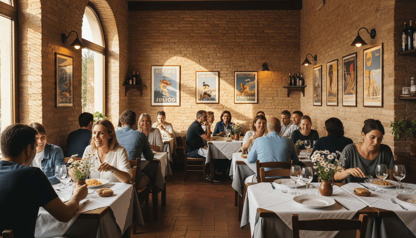 Comedor del restaurante Paparazzi