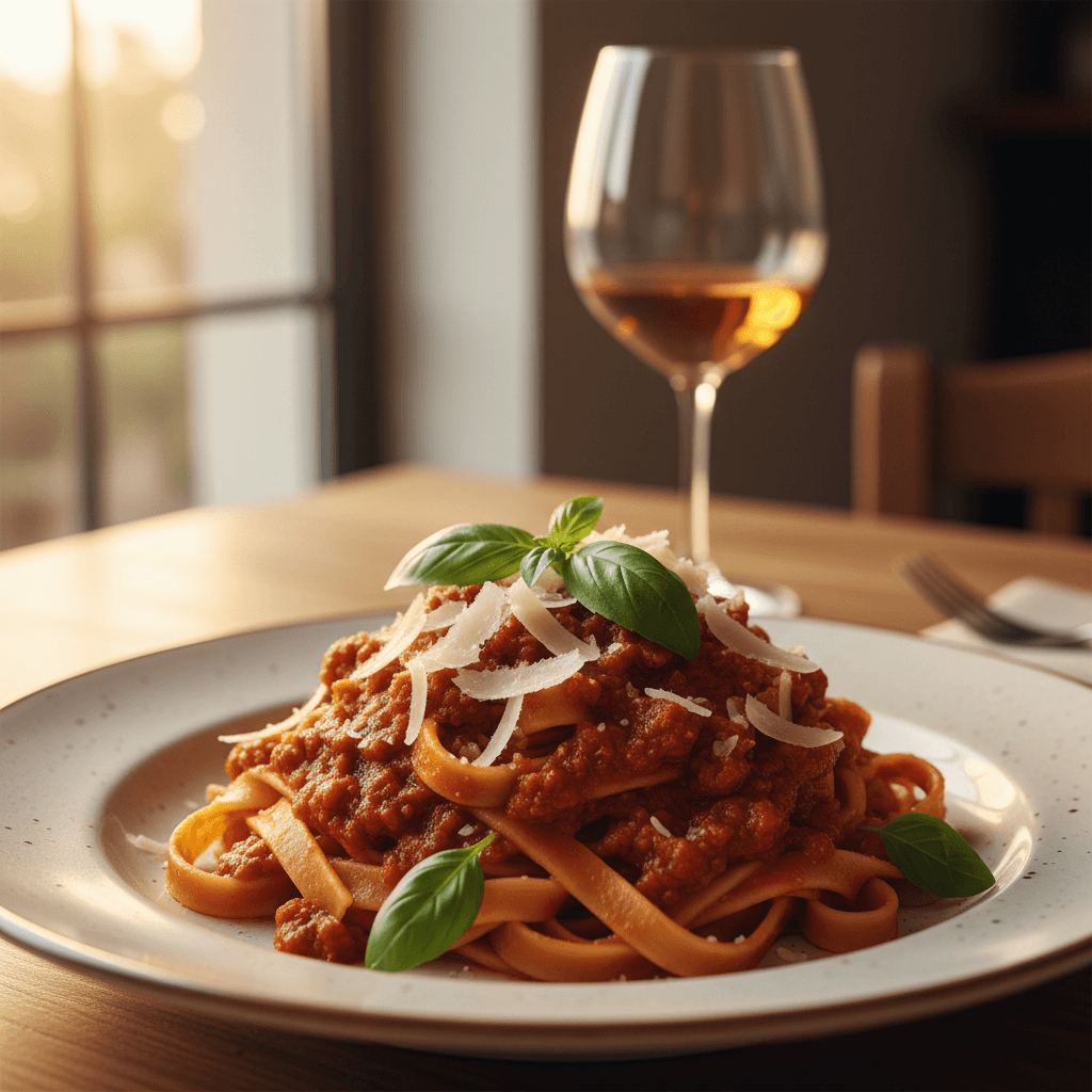 Tagliatelle al ragù bolognés artesanal